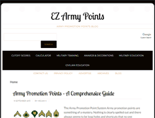 Tablet Screenshot of ezarmypoints.com